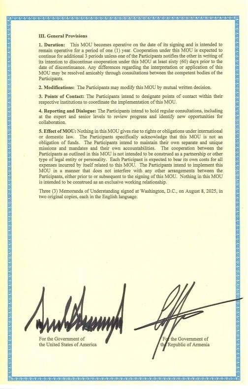 Dövlət Departamenti üçtərəfli görüşdə imzalanmış sənədləri yaydı -FOTOLAR